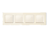 Дизайнерская рамка из оргстекла 4 местная, бежевый, AF330304 Ambrella Volt