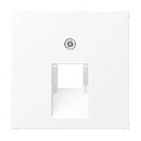 Накладка розетки компьютерной/ телефонной, белый матовый, A569-1BFPLUAWWM Jung, серия A