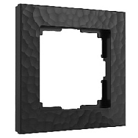 Дизайнерская рамка 1 местная, черный, поликарбонат, W0012408 Werkel