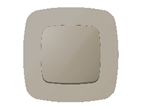 Дизайнерская рамка из термопластика 1 местная, серо-бежевый матовый, OF140361 Ambrella Volt