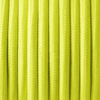 Ретро кабель электрический 2*0.75, желтый флуоресцентный, Cab.F10 Merlotti cavi