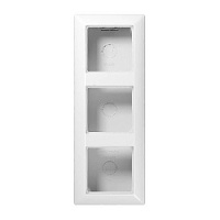 Коробка для наружного монтажа 3 местная, белый, AS583AWW Jung, серия AS 500