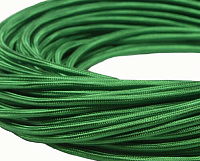 Ретро кабель круглый электрический (50м) 2*1.5, зеленый шелк, серия Loft, Interior Electric