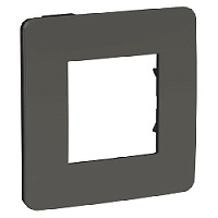 Дизайнерская рамка 1 местная, дымчато-серый/антрацит, NU280222 Schneider Electric, серия Unica Studio