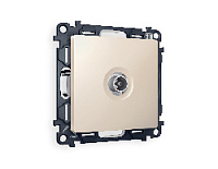 Комплект механизма TV розетки проходной 5-1000 MHz 4dB, бежевый матовый, MA333030 Ambrella Volt