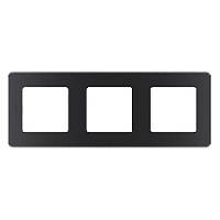 Дизайнерская рамка 3 местная, антрацит, 673953 Legrand, серия Inspiria