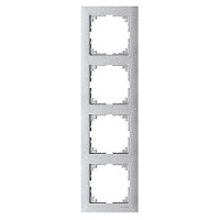 Дизайнерская рамка 4 местная, алюминий, MTN4040-3660 Schneider Electric, серия Merten System M-Pure