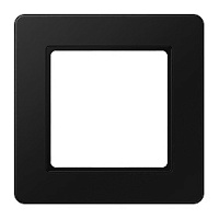Дизайнерская рамка 1 местная, черный матовый, AF581BFSWM Jung, серия A Flow
