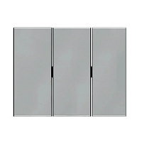 Тройная клавиша выключателя, нержавеющая сталь, матовый лак, 14657004 Berker, серия K.5