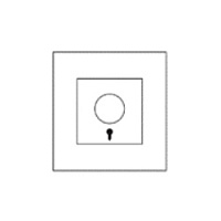 Дизайнерский выключатель аварийной сигнализации Aura Бронза браш, BABRE Bonze