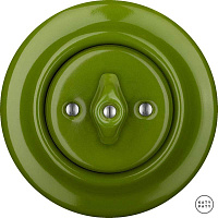 Ретро выключатель ярко-зеленый глянцевый NICHGdm Katy Paty диммер