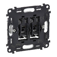 Механизм кнопочного выключателя, 752018 Legrand, двухклавишный, серии Valena Life, Valena Allure