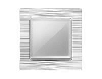 Дизайнерская рамка из металла 1 местная, серебро, AF550101 Ambrella Volt