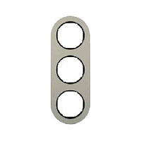 Дизайнерская рамка из металла 3 местная, алюминий, 10132084 Berker