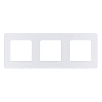 Дизайнерская рамка 3 местная, жемчуг, 673956 Legrand, серия Inspiria