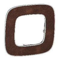 Дизайнерская рамка 1 местная, кожа, 754451 Legrand, серия Valena Allure