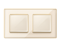 Дизайнерская рамка из оргстекла 2 местная, бежевый / шампань, AF580342 Ambrella Volt