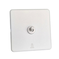 Дизайнерский выключатель Mira Белый лед, BMW1KTA Bonze одноклавишный проходной