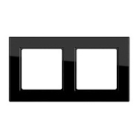 Дизайнерская рамка 2 местная, черный, AC582SW Jung, серия A Creation