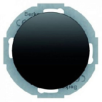 Заглушка с суппортом, черный глянцевый, 10092035 Berker