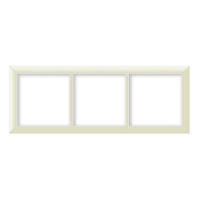 Дизайнерская рамка 3 местная, бежевый, PL-P103-BGG CGSS, серия Практика