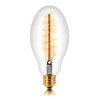 Ретро лампа накаливания E75 F5+, E27, прозрачная, 053-686 Sun Lumen