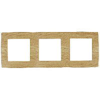 Дизайнерская рамка 3 местная, сосна, Б0019148 Эра, серия 12