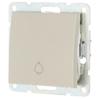 Дизайнерский выключатель-кнопка, бежевый, 860501-1 LK Studio, одноклавишный, серия LK60