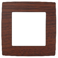Дизайнерская рамка 1 местная, вишня, Б0014748 Эра, серия 12