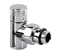 Дизайнерский клапан угловой для радиаторов, ручная регулировка, Tondera 1/2" хром 0620-1500C000 S.R.Rubinetterie