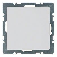 Заглушка с центральной панелью, полярная белизна, с эффектом бархата, 10096089 Berker, серии Q.1/Q.3/Q.7