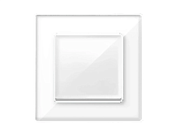 Дизайнерская рамка из оргстекла 1 местная, белый, AF580101 Ambrella Volt