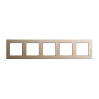 Дизайнерская рамка 5 местная, шампань, AC585CH Jung, серия A Creation