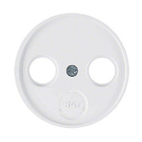 Центральная панель розетки TV, полярная белизна, глянцевый, 12032089 Berker, серии R.1/R.3