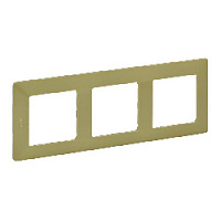 Дизайнерская рамка 3 местная, лайм, 754083 Legrand, серия Valena Life