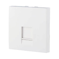 Накладка для розетки телефонной, компьютерной RJ, белый, 853204-1 LK Studio, серия LK45