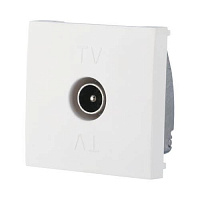 Дизайнерская розетка TV, белый, 852104 LK Studio, оконечная, серия LK45