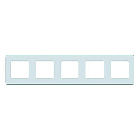 Дизайнерская рамка 5 местная, мятный, 673975 Legrand, серия Inspiria