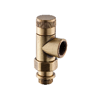 Дизайнерский клапан запорный осевой для радиатора 1/2" бронза 0671-1500Z000 S.R.Rubinetterie