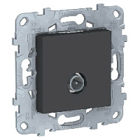 Дизайнерская розетка TV одиночная, антрацит, NU546254 Schneider Electric, серия Unica New