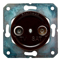 Ретро розетка ТВ коричневый CL.TV.BR Salvador