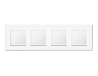 Дизайнерская рамка из термопластика 4 местная, белый матовый, AF250124 Ambrella Volt