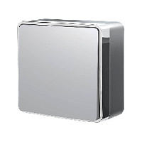 Дизайнерский выключатель, серебро, W5012006 Werkel, одноклавишный проходной, серия Gallant