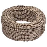 Витой провод электрический 2*1.5 амбра 10 метров JTW.721.TM06.010 Jantera