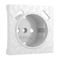 Накладка для розетки с заземлением + 2хUSB разъем A+A, белый, W1279501 Werkel, серия Hammer
