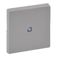 Клавиша выключателя с подсветкой алюминий, 755102 Legrand, серия Valena Life