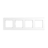 Дизайнерская рамка 4 местная, белый матовый, AF584BFWWM Jung, серия A Flow