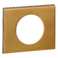 Дизайнерская рамка 1 местная, золото, 069131 Legrand, серия Celiane