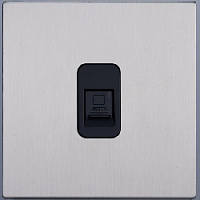 Розетка Ethernet RJ-45, SJAN55A5A13, никель, Salvador