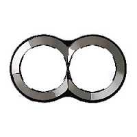 Дизайнерская рамка 2 местная, вороненая сталь, 88620-35 Simon, серия 88